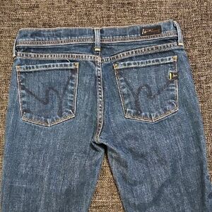 Citizens Of Humanity Blue Flare & Wide Leg Jeans